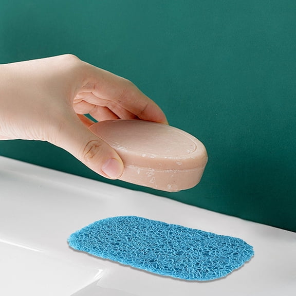 1PC Soap Saver Pad,S Draining Soap Holder for Bar Soap,Non- Soap Lifting Pads Mat for Shower, Kitchen Sink, Bathroom,Dish Cleansing Bar,Travel&Hotel,Soap Storage Organizer