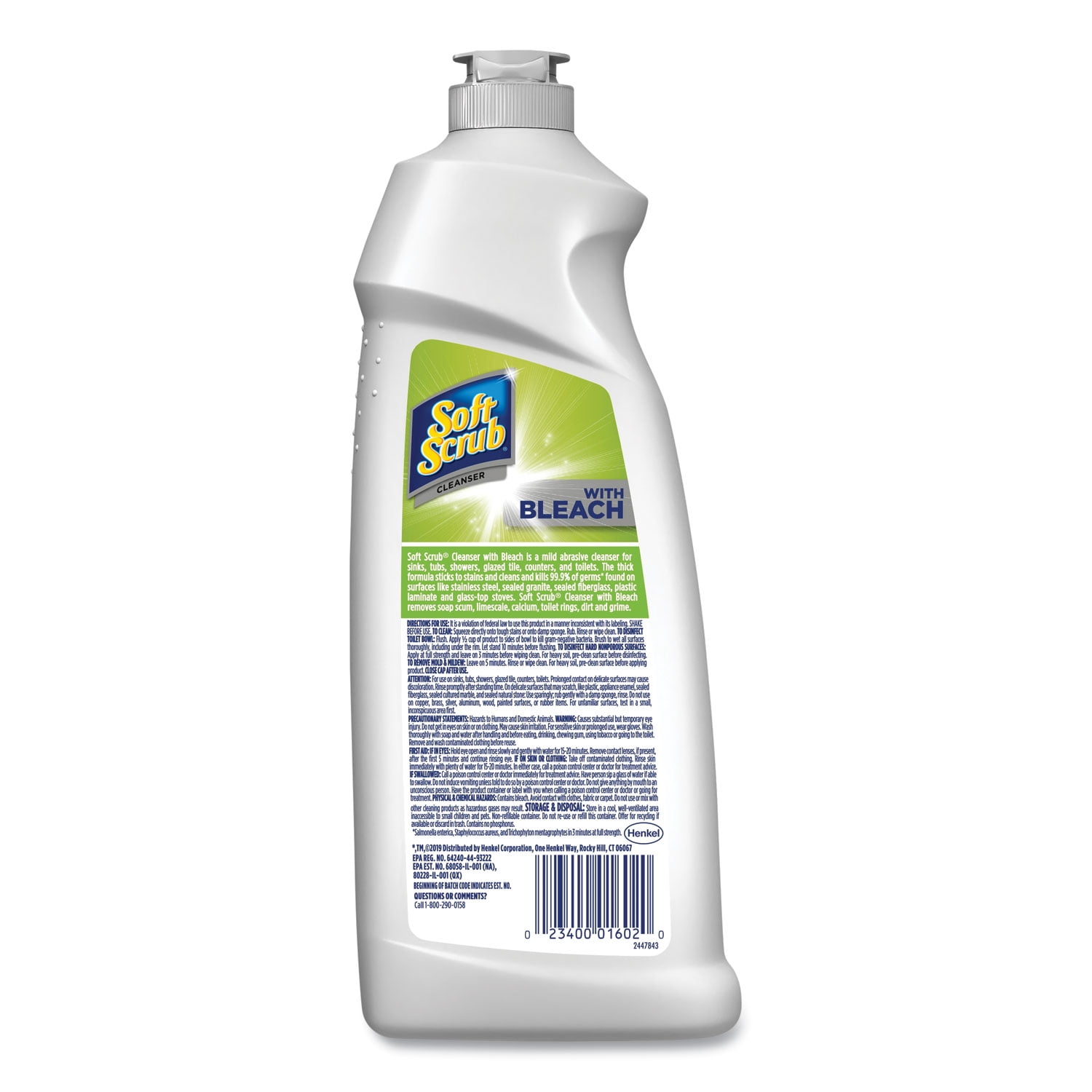 Cleanser with Bleach 24 oz Bottle, 9/Carton Cleanser with Bleach 24 oz Bottle, 9/Carton