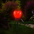 thumbnail image 1 of 1PC Solar Red Heart Stake Lights for Valentines Day Decor, Outdoor Waterproof Heart Shaped Light for Garden Pathway Flowerbed Cemetery Grave Porch Walkway Valentine's Theme Decorations, 1 of 5
