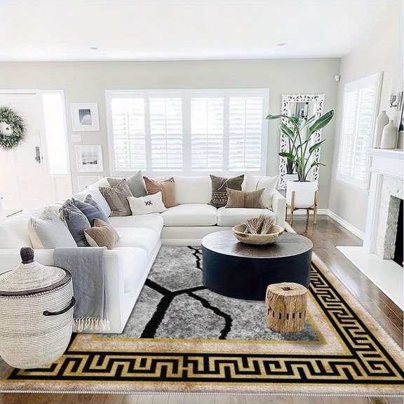 6.5'x10' floor mat for carpet rug pad for carpet area rug rug grippers for area rugs scalloped area rug