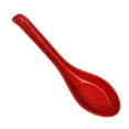 thumbnail image 1 of 1PC Soup Spoons, Miso Ramen Wonton Dumpling Pho Rice Noodle Soba Soup Spoons, Plastic Soup Spoons, Red and Black, 1 of 9