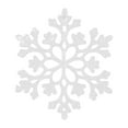 thumbnail image 1 of 1PC Sparkly Snowflake Ornaments For Christmas Tree Plastic Flake Decor With Glitter Powder Hollow Design Hanging Decorations For Xmas Holiday Home 3.94 Inch, 1 of 9