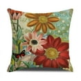 thumbnail image 1 of 1PC Spring Summer Pillow Covers 18x18, Outdoor Sunflower Pillow Case, Floral Sofa Couch Patio Cushion Case, Cushion Covers for Holiday Home Seasonal Decor, 1 of 5