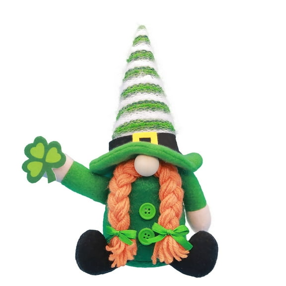 1PC St Patricks Day Gnomes Decorations, Irish Leprechaun Gnome Table Decor Saint Paddy's Day Gift Nisse Lucky Shamrock Decor Farmhouse St Patricks Tiered Tray Decor