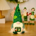 thumbnail image 1 of 1PC St Patricks Day , LED Light Up Plush Doll Decoration, Handmade Swedish Irish Shamrocks Leprechau Tomte Doll Gift for Kid Women/Men - Decorations for Shelve, 1 of 9