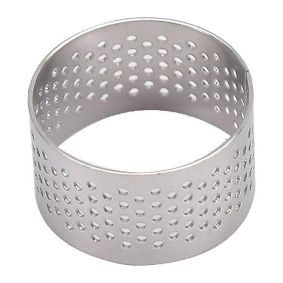1PC Stainless Steel Baking Cake Rings ,Circular Moldlings Heat Resistant Perforated Tart Rings,Round Mousse Ring Molds for Baking Cooking Dessert, Fruit Tartet Crust