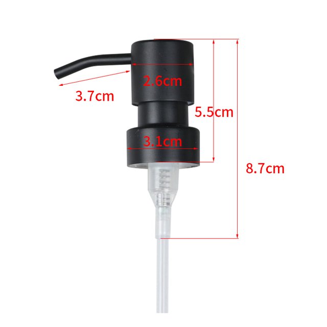 1PC Stainless Steel Matt Black Bottle Pump Shower Nozzle Pump Head