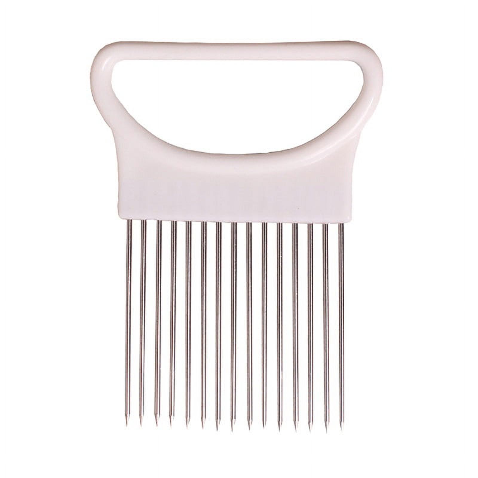 1PC Stainless Steel Onion Needle Onion Fork Vegetables Fruit Slicer