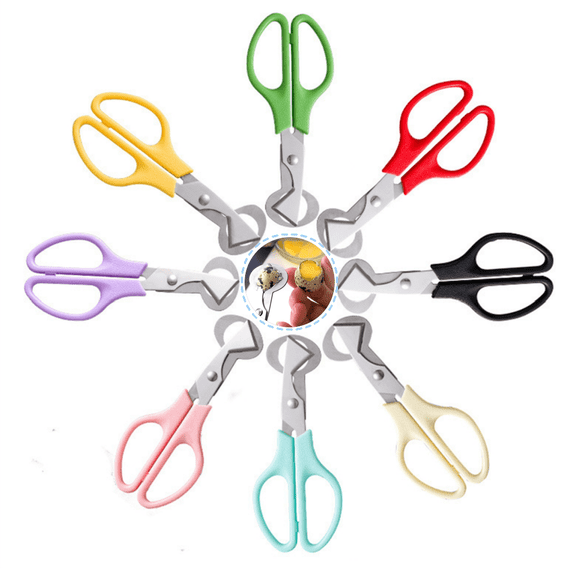 1PC Stainless Steel Quail Egg Cutter, Hand‑held Egg Shell Scissors, Practical Kitchen Gadget for Home Cooking