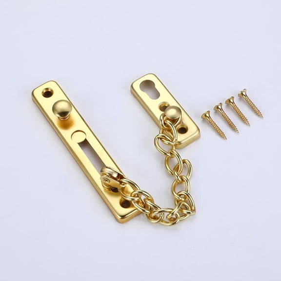 1PC Stainless Steel Security Guard Chain Bolt Locks Safety Slide Bolt Chain Lock Guard Cabinet Latch Anti-theft Door Hardware