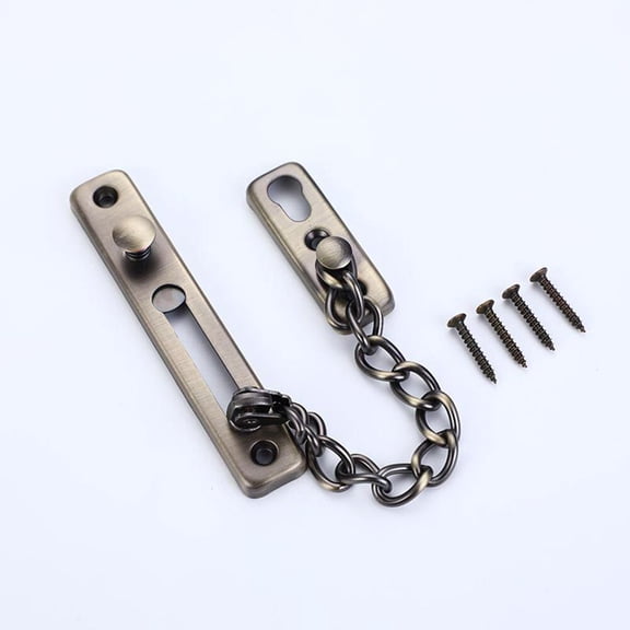 1PC Stainless Steel Security Guard Chain Bolt Locks Safety Slide Bolt Chain Lock Guard Cabinet Latch Anti-theft Door Hardware