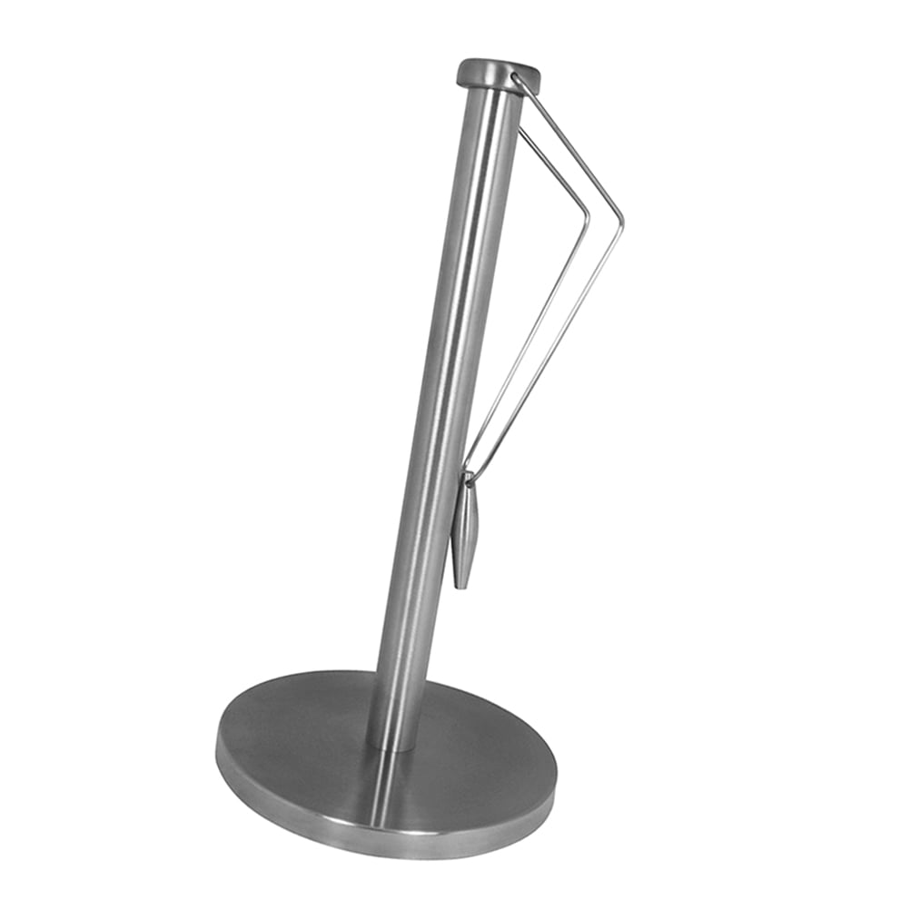 1PC Stainless Steel Upright Paper Towel Holder Stand for Home Kitchen