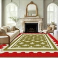 thumbnail image 1 of 3'x5' camping carpet indoor/outdoor carpet area rug neutral plush area rug retro area rug, 1 of 10