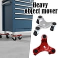 thumbnail image 1 of 1PC Steel Triangular Moving Dolly, 360 Degree Rotating Swivel Wheels Furniture Mover with Anti-Slip Pad for Heavy Appliances, Silver, 1 of 6