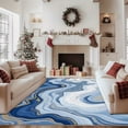 thumbnail image 1 of 1PC Striped Area Rug Local Rug, Lightweight Washable Easy-to-Care Carpet Mat Festival Gift, Suitable for Living Room, Bedroom, Office, Balcony, Bathroom, Room Accessones, 1 of 8