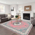 thumbnail image 1 of 3'x5' carpet slip grip large carpet area rug living room area rug small rust area rug, 1 of 10