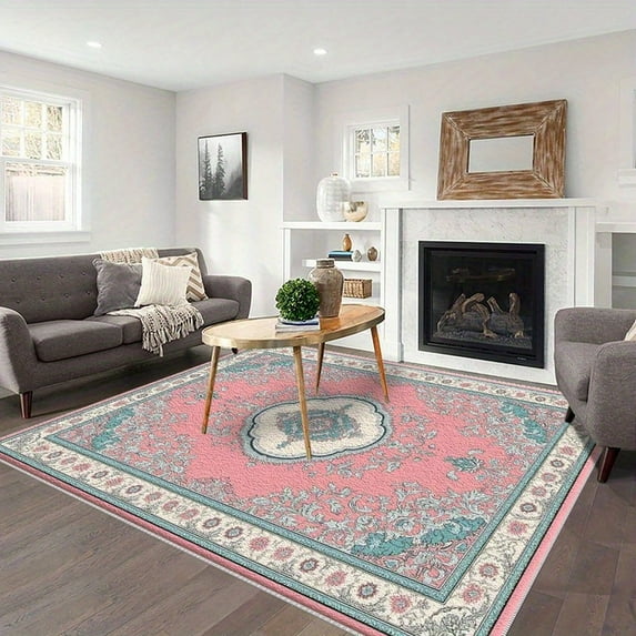 3'x5' carpet slip grip large carpet area rug living room area rug small rust area rug