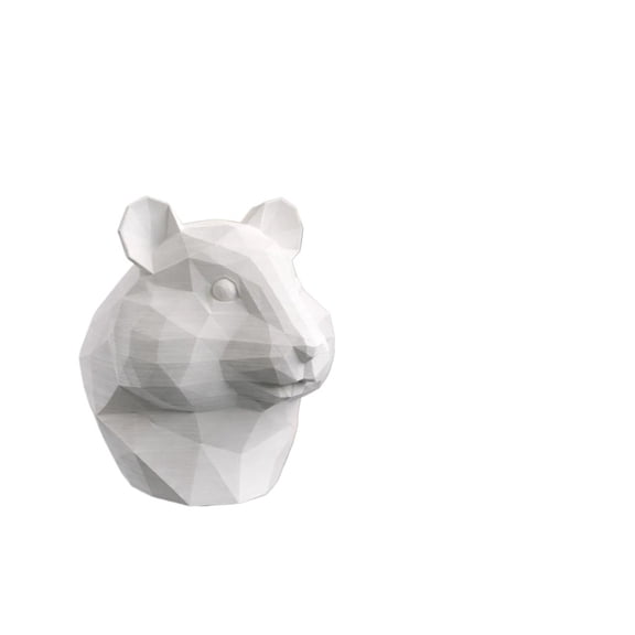 1PC Stylized Hamster Art Sculpture 3D Printing
