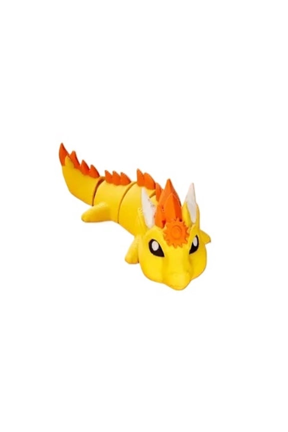 1PC Sun Dragon-movable joint keychain model 3D printing