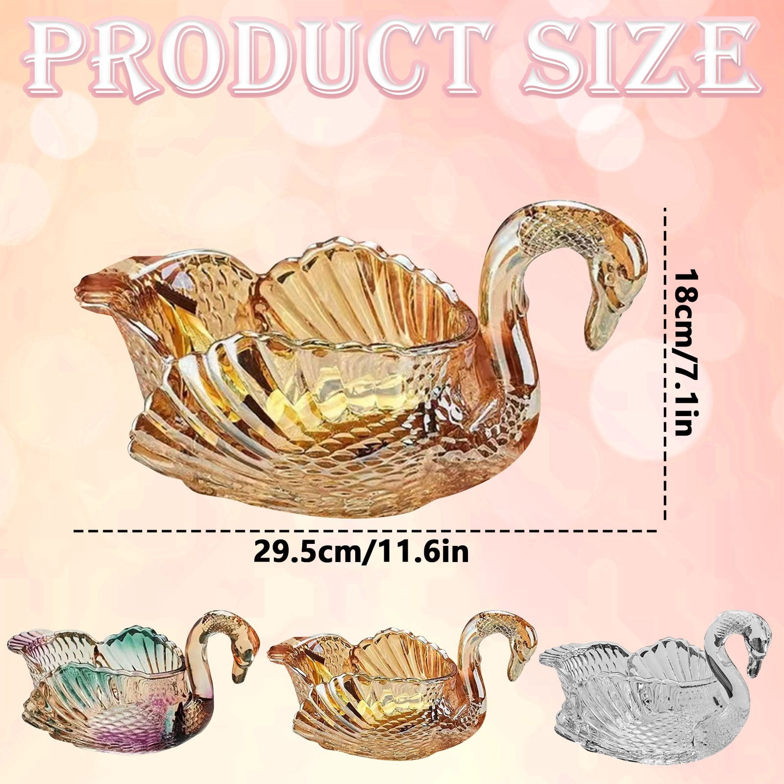 1PC Swan-Shaped Candy Dish, Creative Swan Design Fruit Bowl for ...