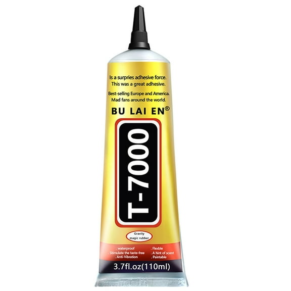 1PC T-7000 Black Adhesive Glue For Phone, Waterproof Jewelry Glue Precision Craft Adhesive For Cell Phone Screen Repair Glass Wood Crafts Metal And Stones 110ml/1pc