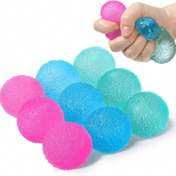 1PC Textured Squishy Stress Ball, Soft Bumpy Surface Squeeze Toy, Stress Relief Anxiety Relief Sensory Fidget Toy, Hand Exercise Ball, Party Favor, Classroom Prize, Birthday Gift -Assorted Varieties