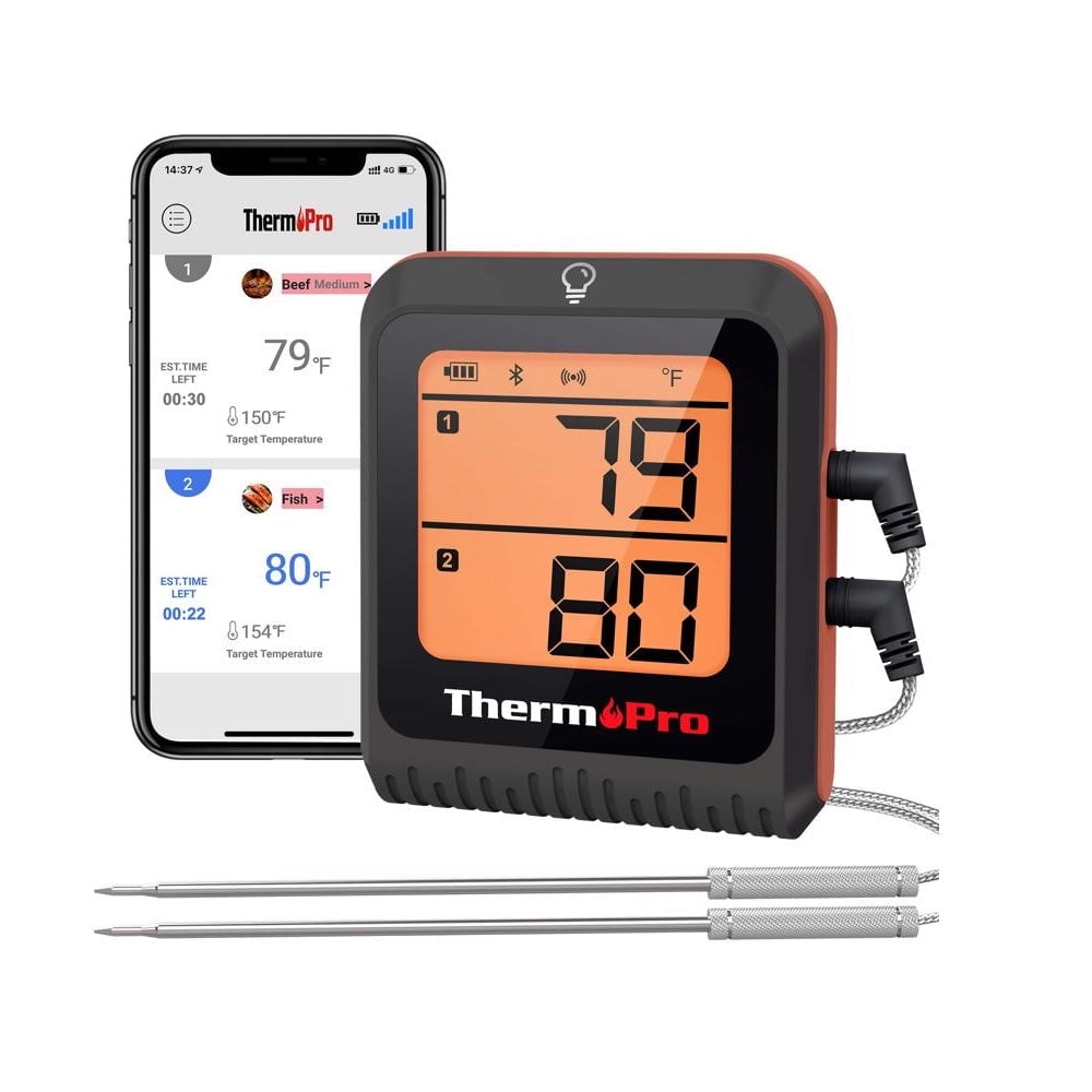 1PC ThermoPro ThermoPro TP920W LCD Bluetooth Grill/Meat Thermometer