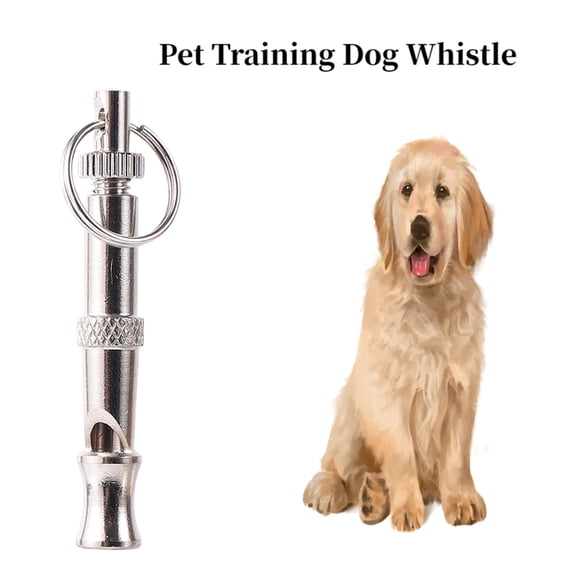 1PC Training Puppy Pet Dog Whistle Two-tone Ultrasonic Flute Stop Barking Ultrasonic Sound Repeller Cat Keychain