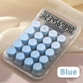 thumbnail image 1 of 1PC Transparent Gradient Large Button Calculator Large Screen Electronic Calculator 10 Digit Student Specific Calculator, 1 of 9