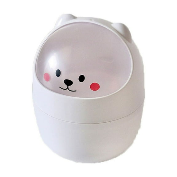 1PC Trash Can Storage Container Storage Solution For Kids Toy Storage White