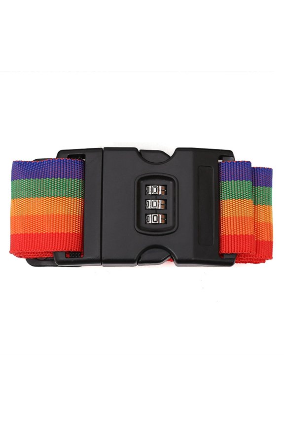 1PC Travel Luggage Strap, Adjustable Suitcase Packing Belt with Combination Lock