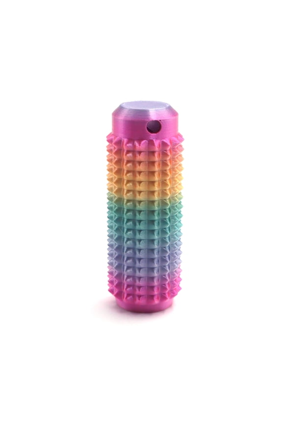 1PC Tri-Color Brilliance 5CM Spiked Grip Keychain for Anxiety and Purpose