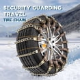thumbnail image 1 of 1PC Universal Metal Snow Chain for Car SUV Pickup – Anti-Slip Tire Chain for Winter Driving – Adjustable Fit for 165–265mm Tire Width – Galvanized Manganese Steel Emergency Traction Device, 1 of 5