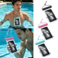 thumbnail image 1 of 1PC Universal Waterproof Phone Pouch, Floating Clear Dry Bag with Lanyard for Swimming, Beach & Outdoor Activities(Random Color), 1 of 8