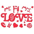 1PC Valentine Stickers; Static Stickers; Disposable Decorative Stickers