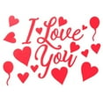1PC Valentine Stickers; Static Stickers; Disposable Decorative Stickers