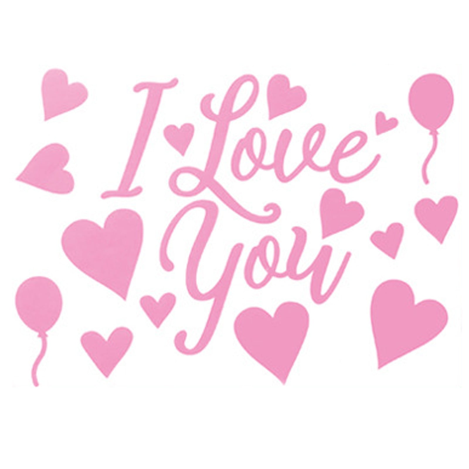 1PC Valentine Stickers; Static Stickers; Disposable Decorative Stickers