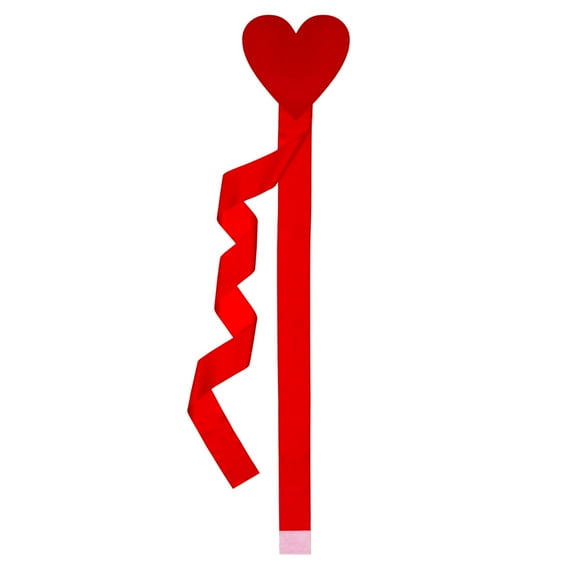 1PC Valentine's Day Cabinet Love Heart Ribbow, 41 Inch Large Valentines Cabinet Ribbon Bows, Valentines Decor Indoor for Kitchen Decorations, Valentines Day Party Supplies