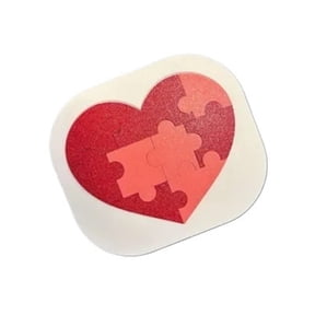 1PC Valentine's Day love puzzle and base 3D printed gift