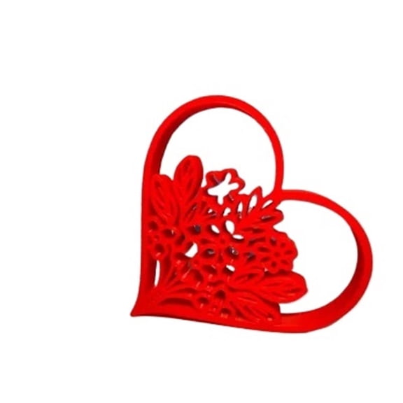 1PC Valentine's Day gift, heart-shaped flower stand 3D printed gift