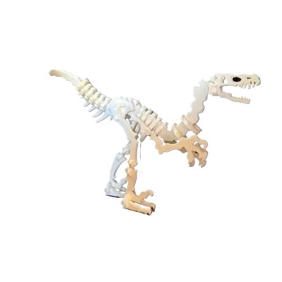 1PC Velociraptor Dinosaur Skeleton Puzzle 3D Printing