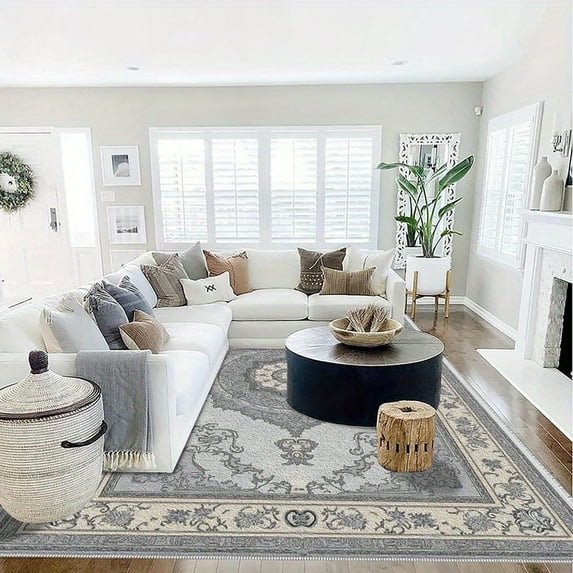 6.5'x10' carpet rug carpet non slip grip non slip area rug pure cozy area rug textured area rug