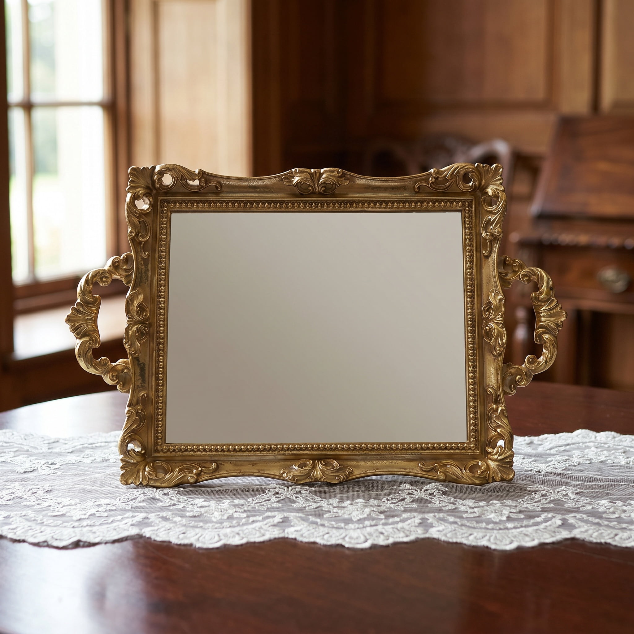 Vintage Mirror Trays for Home Decor
