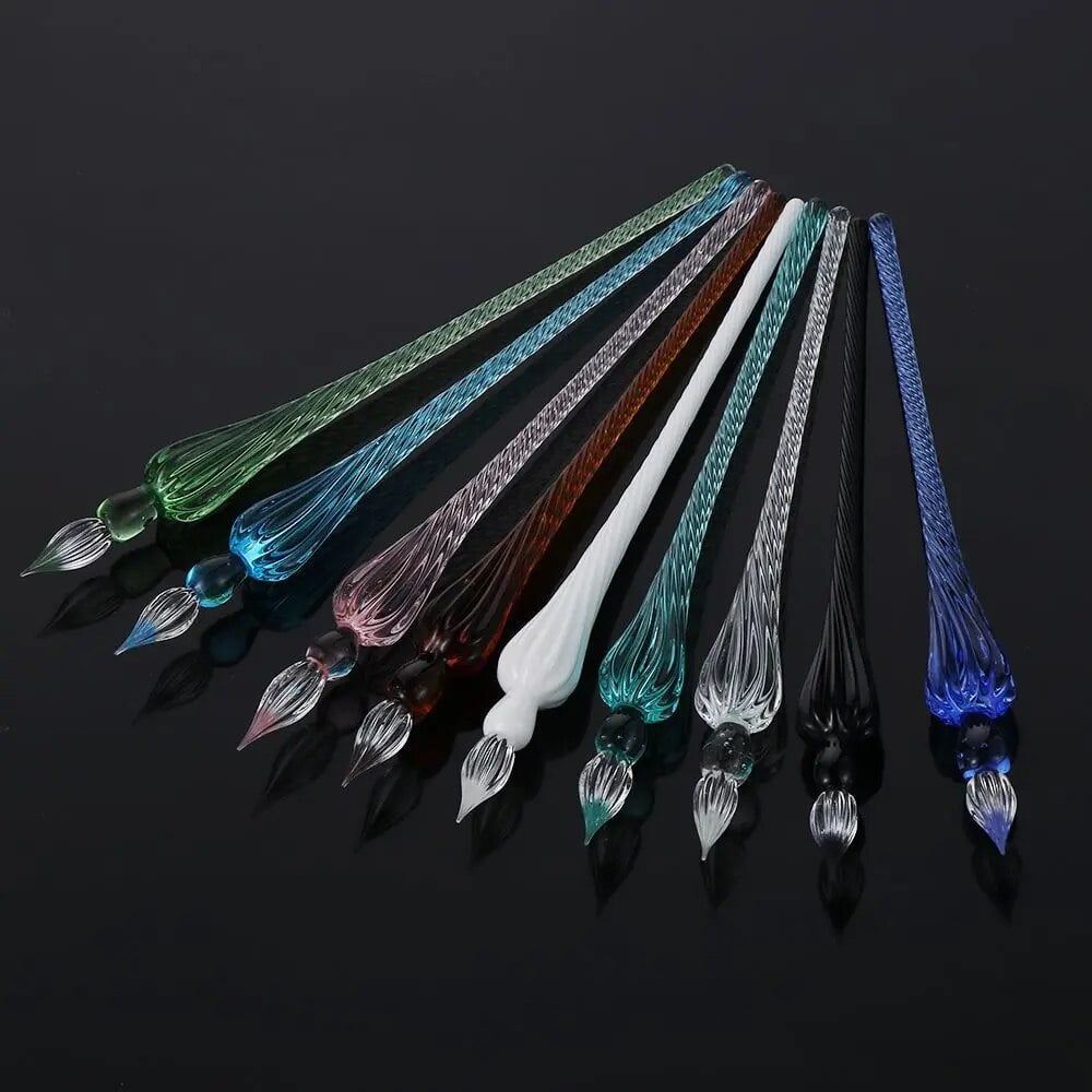 1PC Vintage Glass Dip Dipping Pen Art Painting Supplies Filling Ink