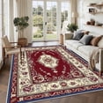 thumbnail image 1 of 71x98in patio carpet outdoor big carpet for living room arrel speckled wool-blend area rug big area rug retro area rug, 1 of 10