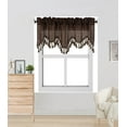 thumbnail image 1 of 1PC WAVE ROD POCKET SILKY SMALL WINDOW CURTAIN WATERFALL VALANCE SWAG TOPPER, 1 of 2