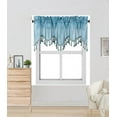 thumbnail image 1 of 1PC WAVE ROD POCKET SILKY SMALL WINDOW CURTAIN WATERFALL VALANCE SWAG TOPPER, 1 of 2