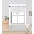 thumbnail image 1 of WAVE Rod Pocket Faux Silk Window Ascot Beaded Tassel Swag Topper Valance 55"x18", 1 of 2