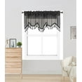 thumbnail image 1 of 1PC WAVE WATERFALL VALANCE SWAG WINDOW CURTAIN W/TASSEL TRIM CASCADING FAUX SILK, 1 of 2