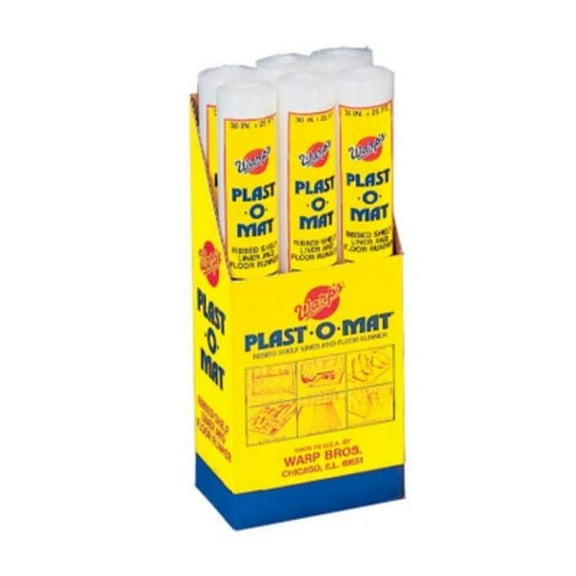 1PC Warp Brothers PM-25P Plast O Mat Rug Runner Self Service Roll Clear 30 Inch By 25 Foot